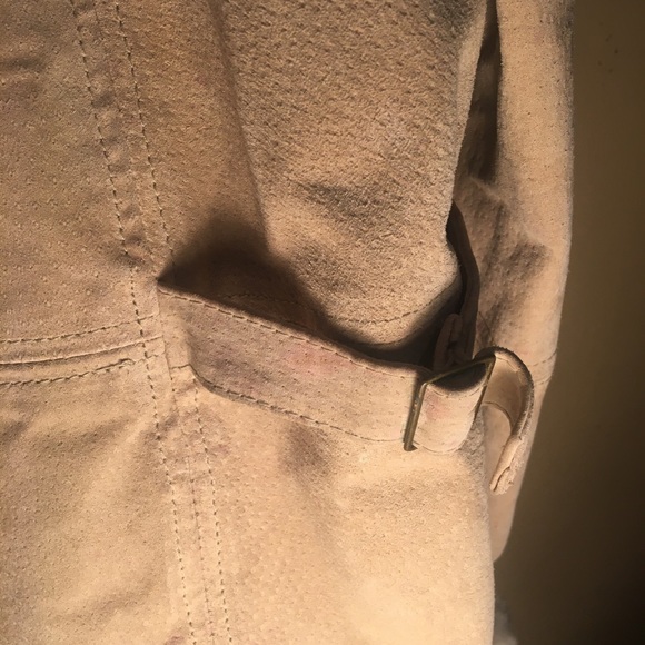 Tan genuine leather Pacific Trail coat size Large - Picture 4 of 6